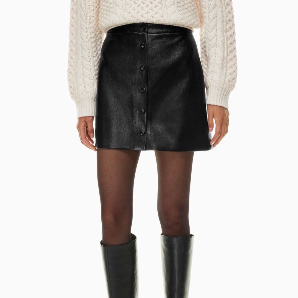 Aritzia Wilfred⎜MANOR MINI SKIRT⎜BLACK